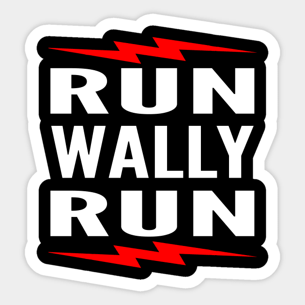 Run Wally Run Sticker by MTR Network